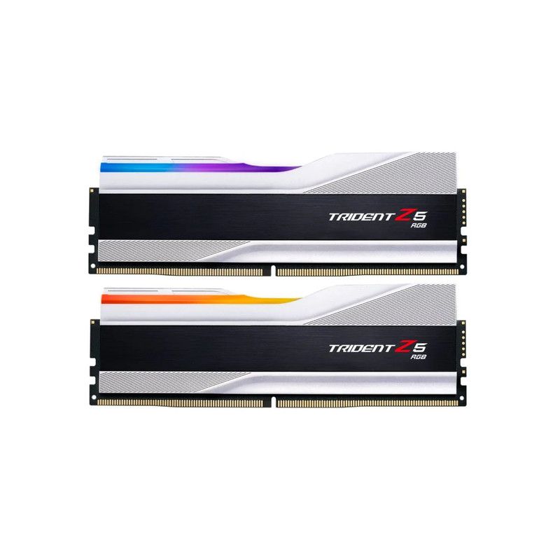 G.Skill Trident Z5 32GB (2x16GB) RGB DDR5 6600MHz - Silver - ذاكرة عشوائية